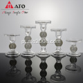 ATO OEM Home Table Velas perfumadas jantar Decoração de casas Decorações de casamento Ins ornamentos European Clear Candlesticks